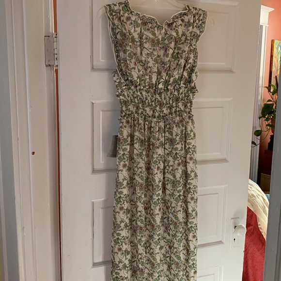 Max Studio CRMANME floral print maxi dress w smocked waist, fully lined, szS - Picture 10 of 15